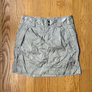 Ralph Lauren Golf Mini Skirt Metallic Silver 0